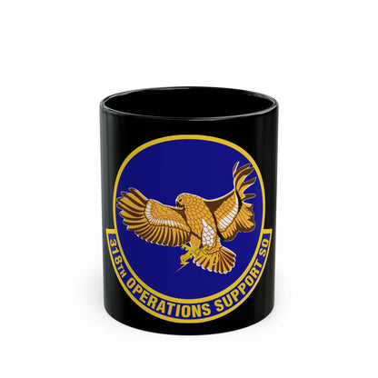 318th Operations Support Squadron (U.S. Air Force) Black Coffee Mug-11oz-The Sticker Space