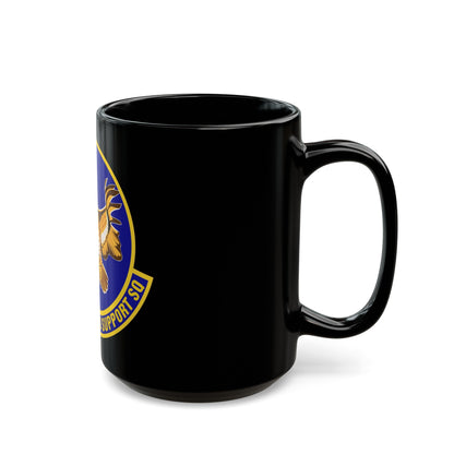 318th Operations Support Squadron (U.S. Air Force) Black Coffee Mug-The Sticker Space