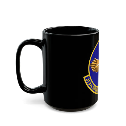 318th Operations Support Squadron (U.S. Air Force) Black Coffee Mug-The Sticker Space