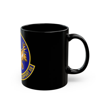 318th Operations Support Squadron (U.S. Air Force) Black Coffee Mug-The Sticker Space