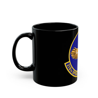 318th Operations Support Squadron (U.S. Air Force) Black Coffee Mug-The Sticker Space