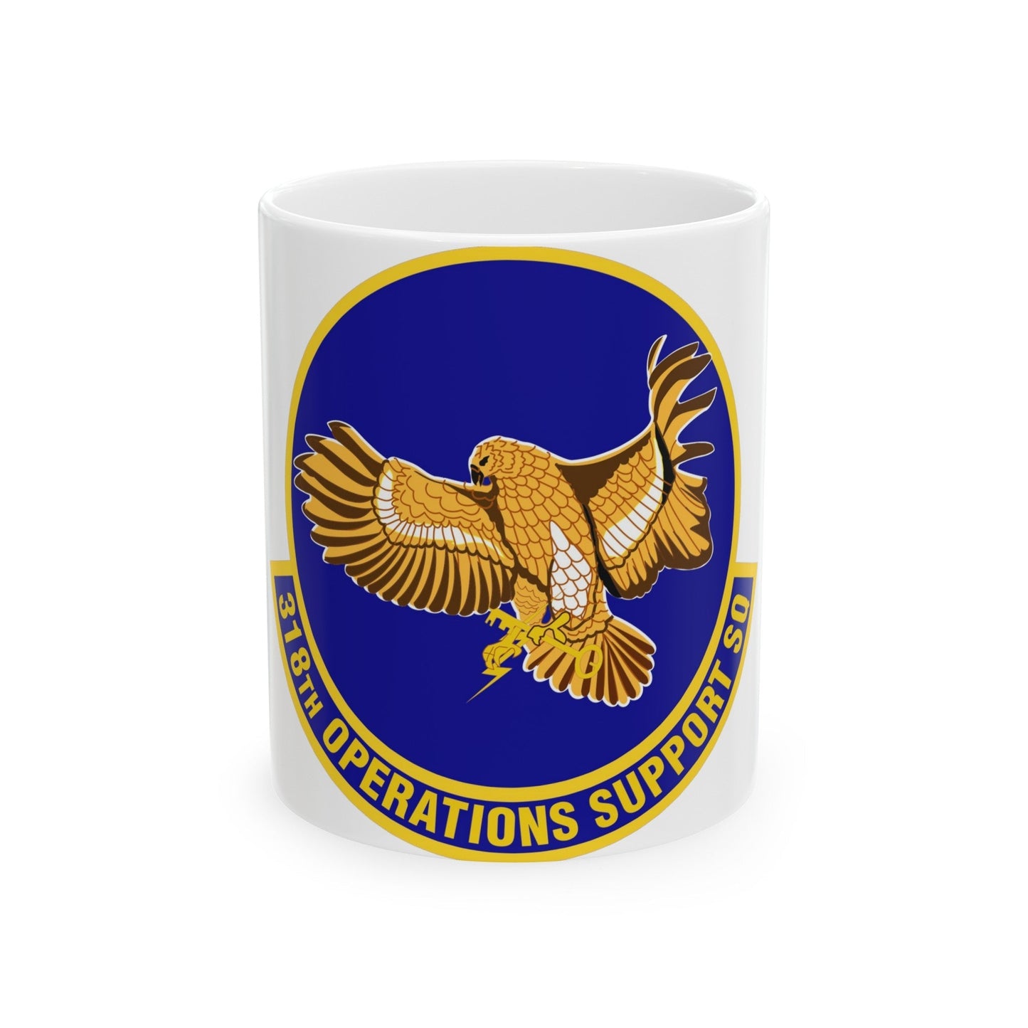 318th Operations Support Squadron (U.S. Air Force) White Coffee Mug-11oz-The Sticker Space
