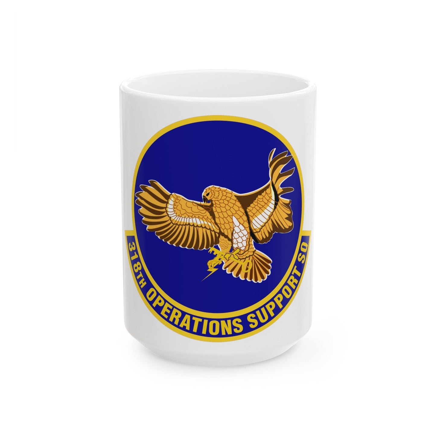 318th Operations Support Squadron (U.S. Air Force) White Coffee Mug-15oz-The Sticker Space