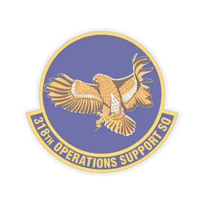 318th Operations Support Squadron (U.S. Air Force) STICKER Vinyl Kiss-Cut Decal 3 Inch Transparent - The Sticker Space