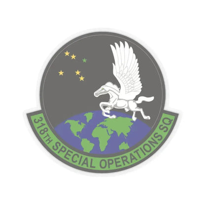 318th Special Operations Squadron (U.S. Air Force) STICKER Vinyl Kiss-Cut Decal 2 Inch Transparent - The Sticker Space