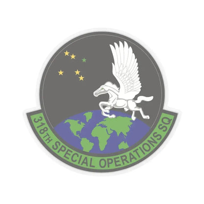 318th Special Operations Squadron (U.S. Air Force) STICKER Vinyl Kiss-Cut Decal 3 Inch Transparent - The Sticker Space