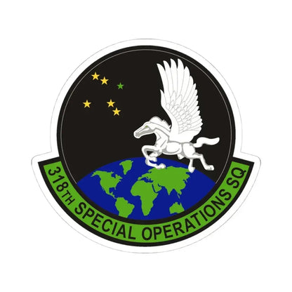 318th Special Operations Squadron (U.S. Air Force) STICKER Vinyl Kiss-Cut Decal 4 Inch White - The Sticker Space