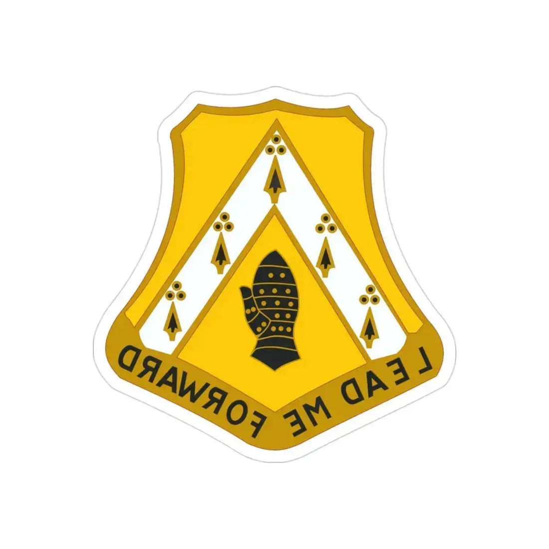 319 Cavalry Regiment (U.S. Army) REVERSE PRINT Transparent Die-Cut STICKER 3 Inch Die-Cut Transparent - The Sticker Space