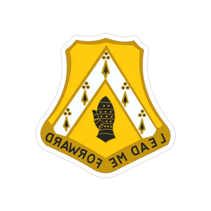 319 Cavalry Regiment (U.S. Army) REVERSE PRINT Transparent Die-Cut STICKER 3 Inch Die-Cut Transparent - The Sticker Space