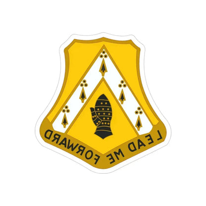 319 Cavalry Regiment (U.S. Army) REVERSE PRINT Transparent Die-Cut STICKER 4 Inch Die-Cut Transparent - The Sticker Space