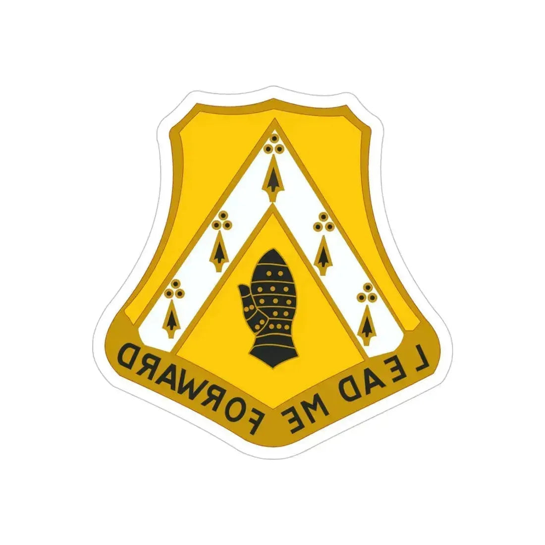 319 Cavalry Regiment (U.S. Army) REVERSE PRINT Transparent Die-Cut STICKER 5 Inch Die-Cut Transparent - The Sticker Space
