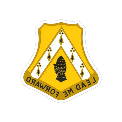 319 Cavalry Regiment (U.S. Army) REVERSE PRINT Transparent Die-Cut STICKER 5 Inch Die-Cut Transparent - The Sticker Space