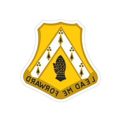 319 Cavalry Regiment (U.S. Army) REVERSE PRINT Transparent Die-Cut STICKER 6 Inch Die-Cut Transparent - The Sticker Space