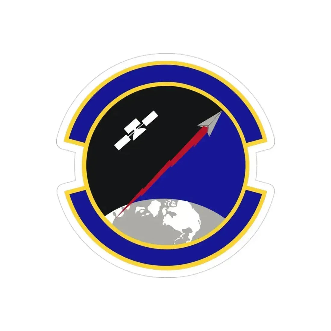 319 Combat Training Squadron USSF (U.S. Air Force) REVERSE PRINT Transparent Die-Cut STICKER 3 Inch Die-Cut Transparent - The Sticker Space