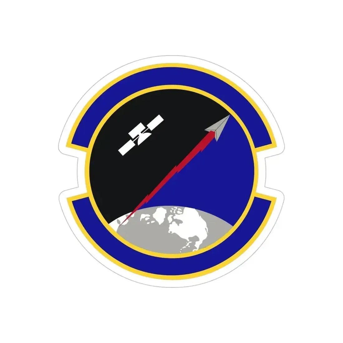 319 Combat Training Squadron USSF (U.S. Air Force) REVERSE PRINT Transparent Die-Cut STICKER 6 Inch Die-Cut Transparent - The Sticker Space