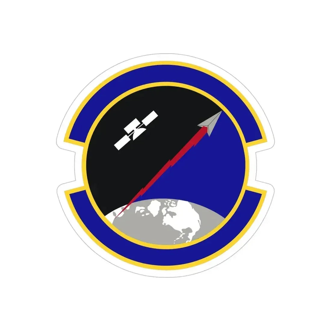 319 Combat Training Squadron USSF (U.S. Air Force) REVERSE PRINT Transparent Die-Cut STICKER - The Sticker Space