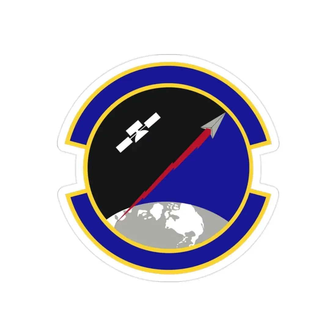 319 Combat Training Squadron USSF (U.S. Air Force) REVERSE PRINT Transparent Die-Cut STICKER - The Sticker Space