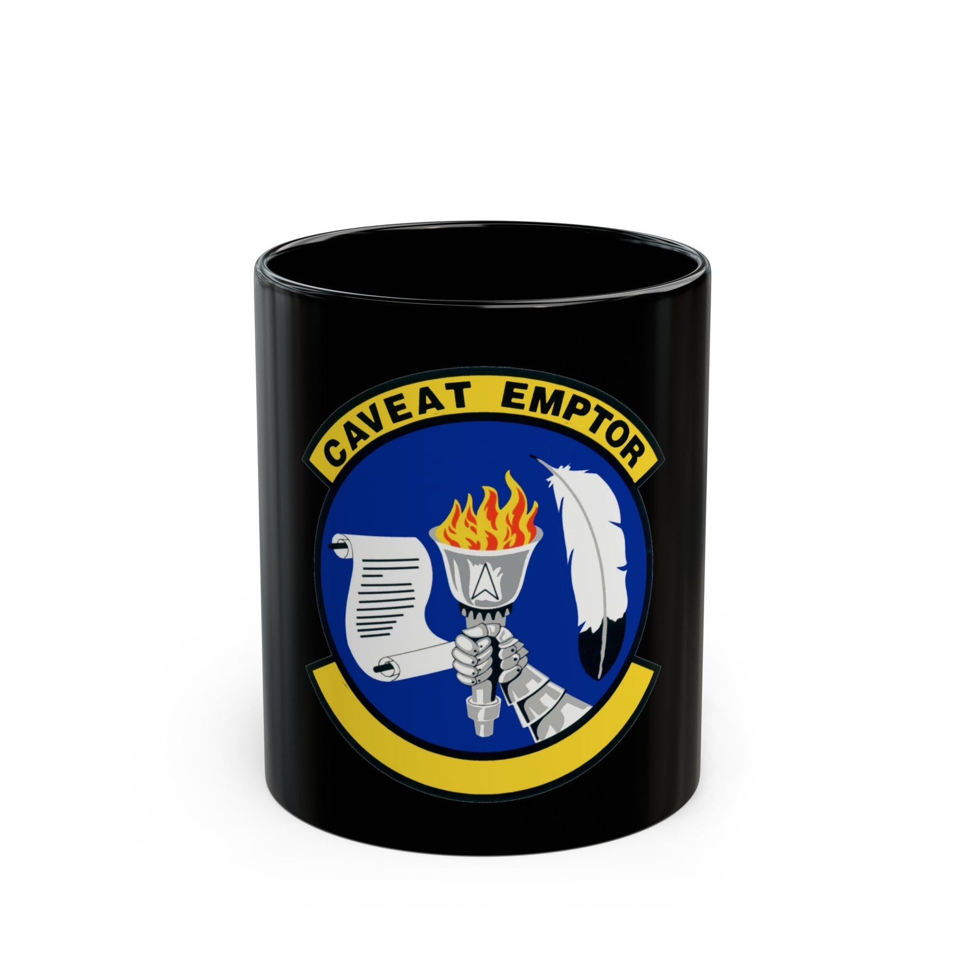 319 Contracting Squadron ACC (U.S. Air Force) Black Coffee Mug-11oz-The Sticker Space