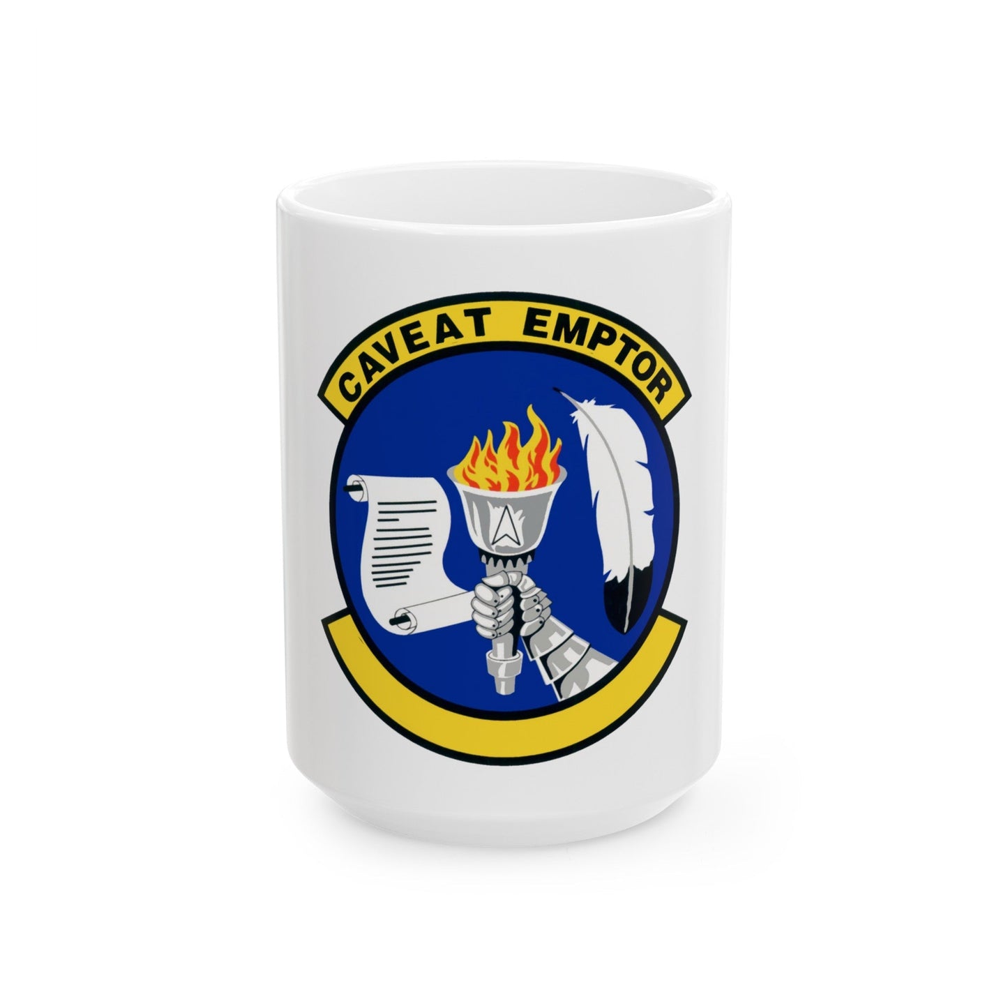 319 Contracting Squadron ACC (U.S. Air Force) White Coffee Mug-15oz-The Sticker Space