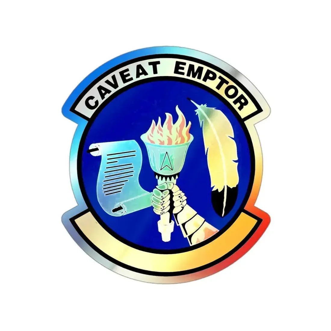 319 Contracting Squadron ACC (U.S. Air Force) Holographic STICKER Die-Cut Vinyl Decal 3 Inch Holographic - The Sticker Space