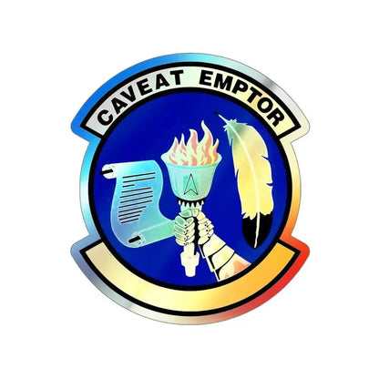 319 Contracting Squadron ACC (U.S. Air Force) Holographic STICKER Die-Cut Vinyl Decal 5 Inch Holographic - The Sticker Space