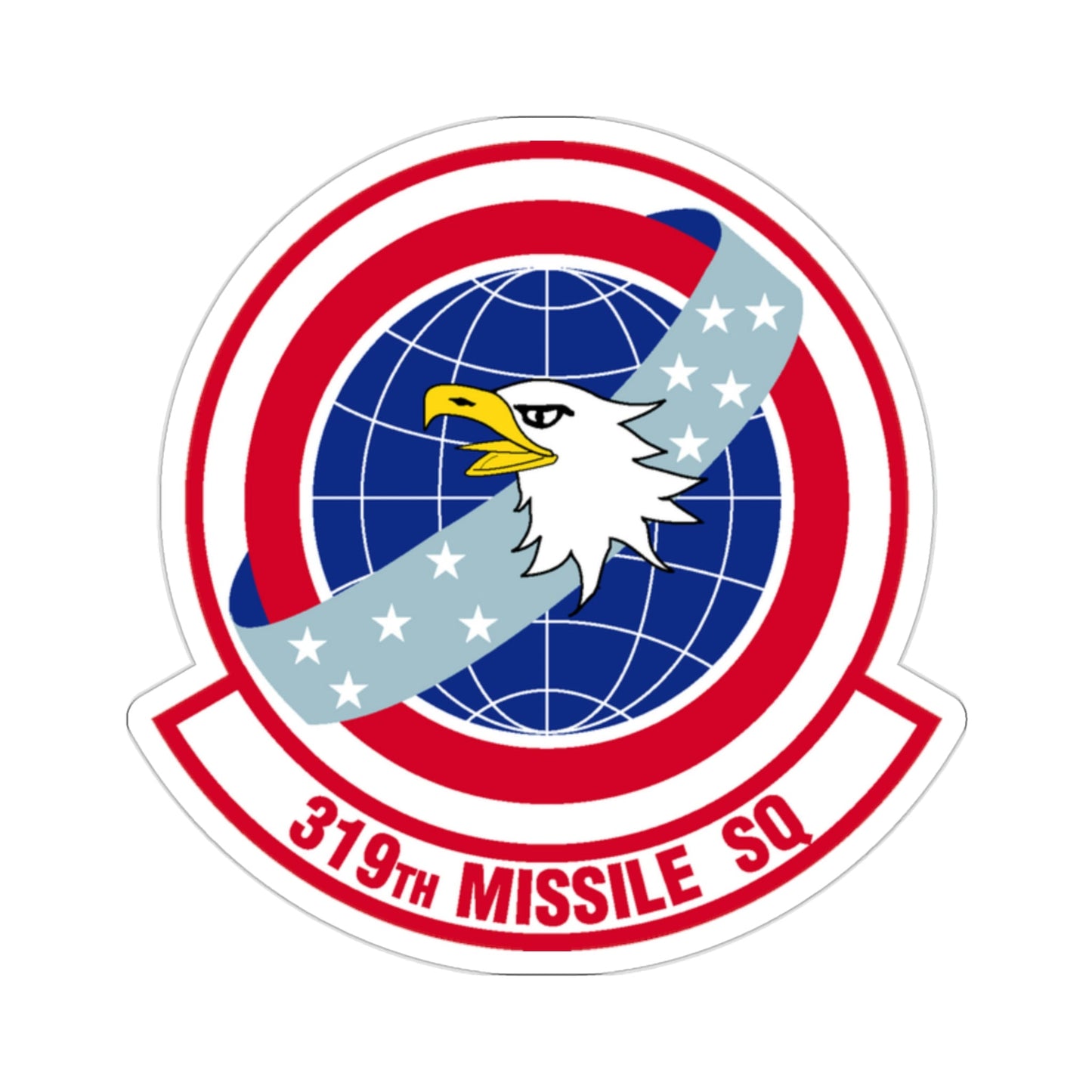 319 Missile Squadron AFGSC (U.S. Air Force) STICKER Vinyl Die-Cut Decal-2 Inch-The Sticker Space