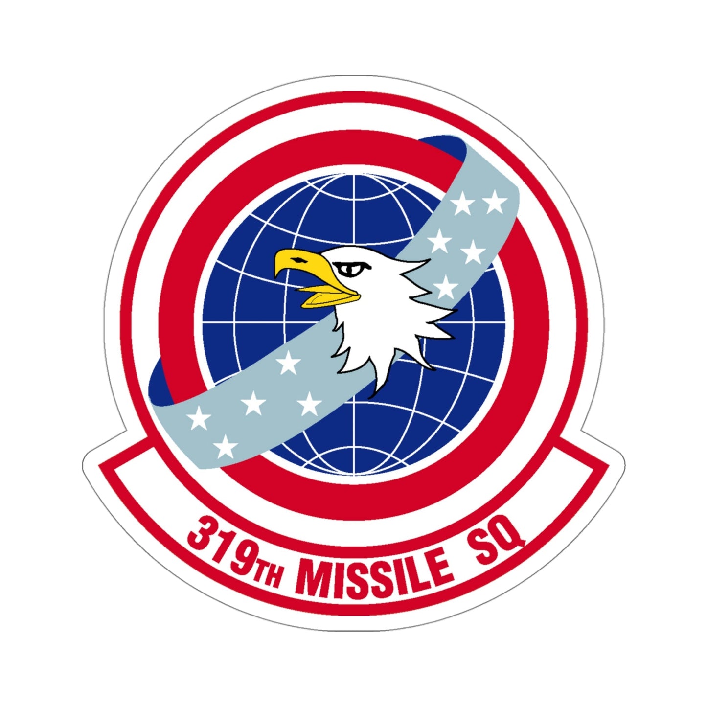 319 Missile Squadron AFGSC (U.S. Air Force) STICKER Vinyl Die-Cut Decal-4 Inch-The Sticker Space