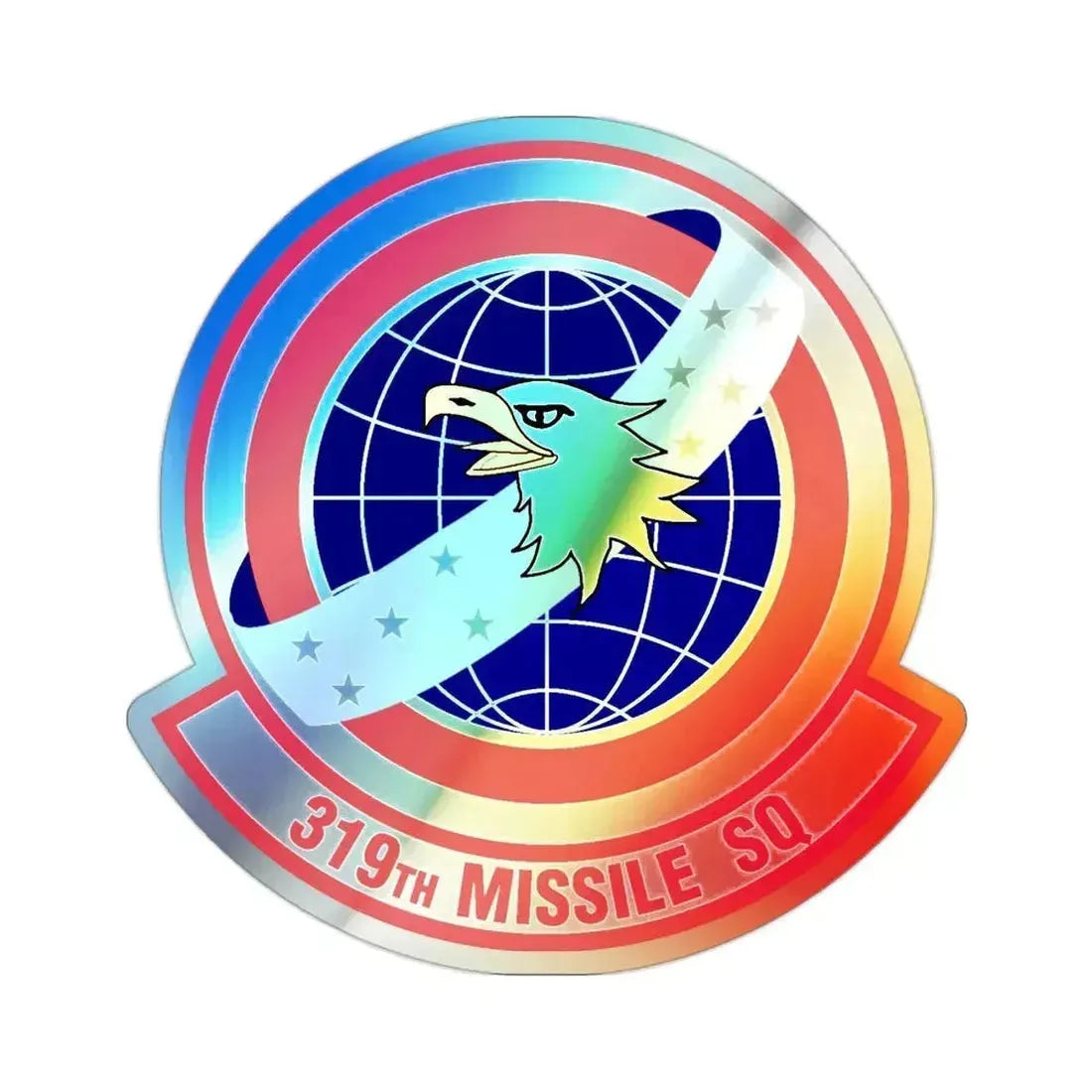 319 Missile Squadron AFGSC (U.S. Air Force) Holographic STICKER Die-Cut Vinyl Decal 2 Inch Holographic - The Sticker Space