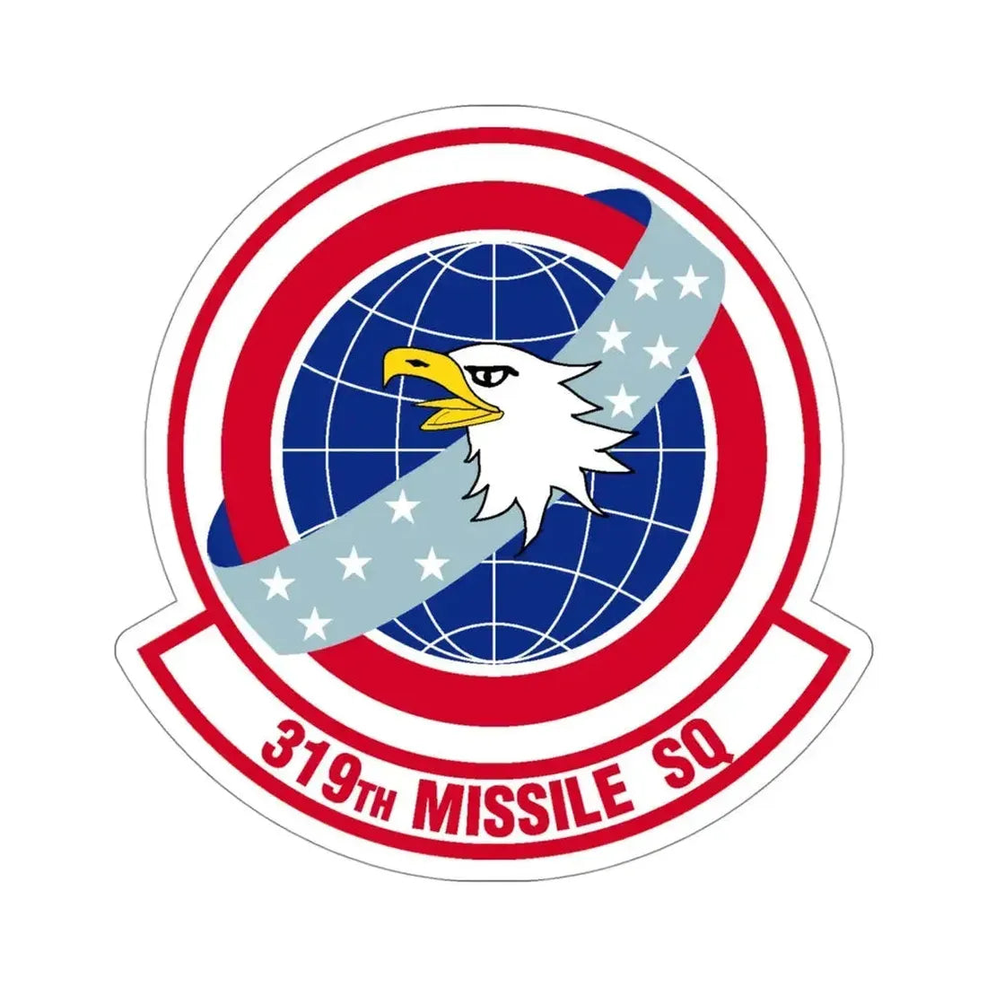 319 Missile Squadron AFGSC (U.S. Air Force) STICKER Vinyl Die-Cut Decal 4 Inch - The Sticker Space