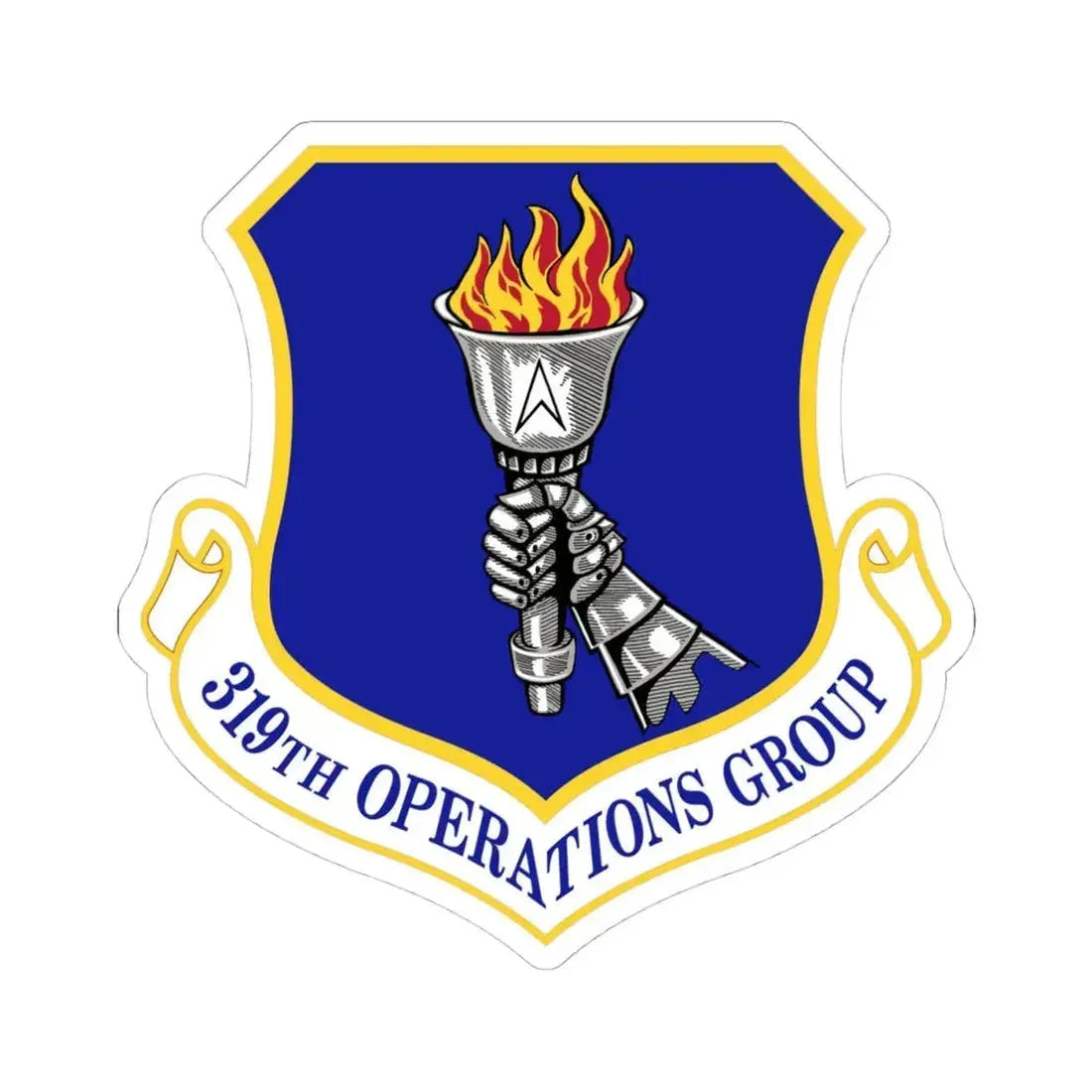 319 Operations Group ACC (U.S. Air Force) STICKER Vinyl Kiss-Cut Decal 4 Inch White - The Sticker Space