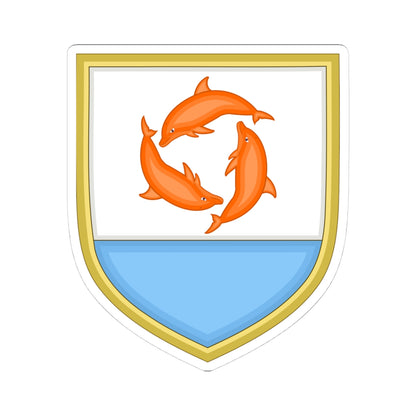 Anguilla coat of arms (United Kingdom) (Coat of Arms) STICKER Vinyl Kiss-Cut Decal