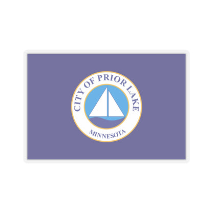 Flag of Prior Lake, Minnesota - STICKER Vinyl Kiss-Cut Decal