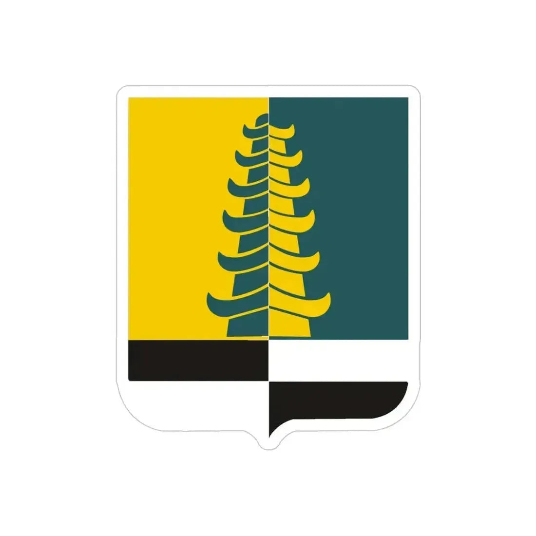 319th Military Intelligence Battalion (U.S. Army) REVERSE PRINT Transparent Die-Cut STICKER 4 Inch Die-Cut Transparent - The Sticker Space