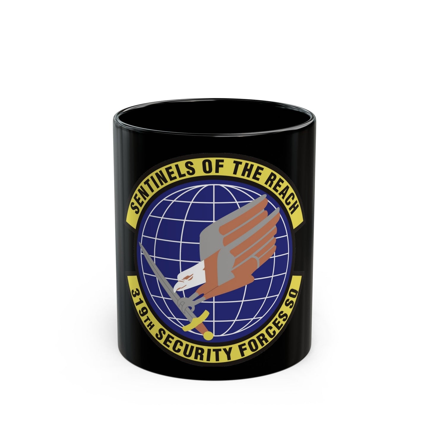 319th Security Forces Squadron (U.S. Air Force) Black Coffee Mug-11oz-The Sticker Space