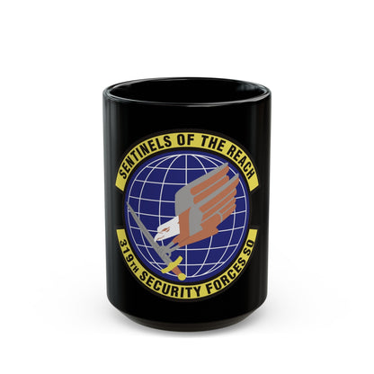 319th Security Forces Squadron (U.S. Air Force) Black Coffee Mug-15oz-The Sticker Space