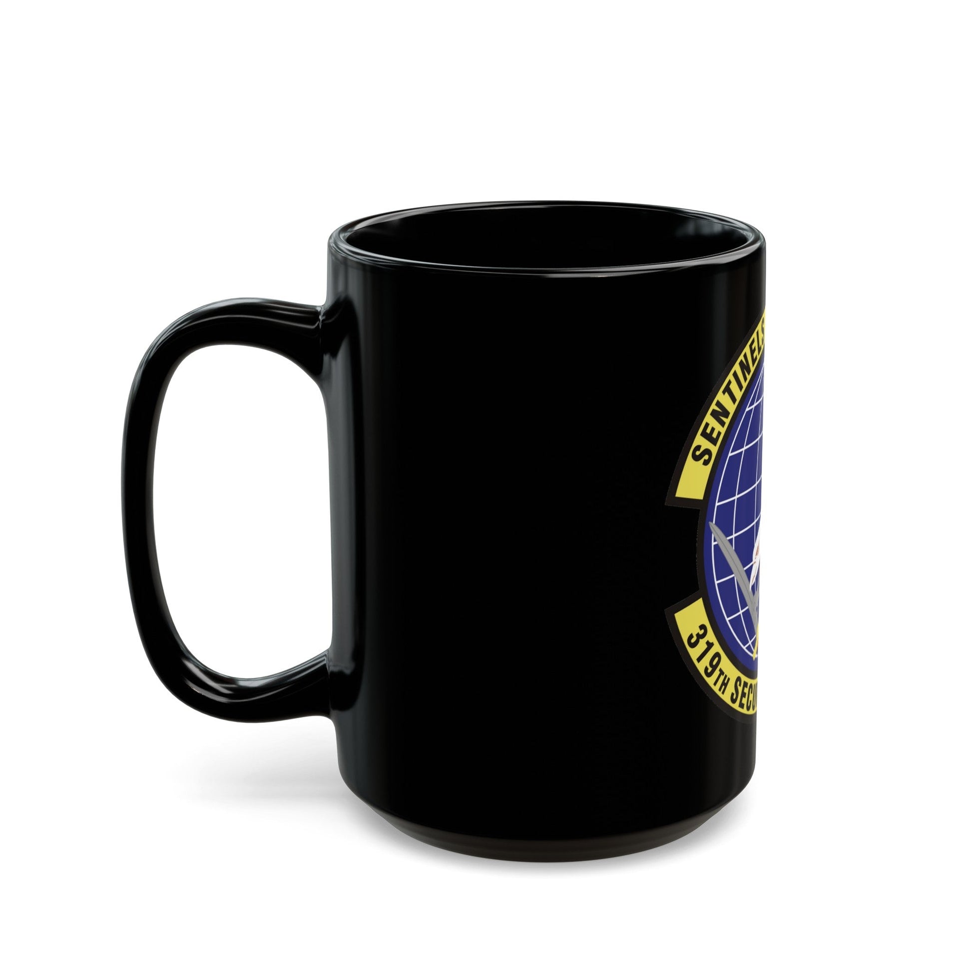 319th Security Forces Squadron (U.S. Air Force) Black Coffee Mug-The Sticker Space