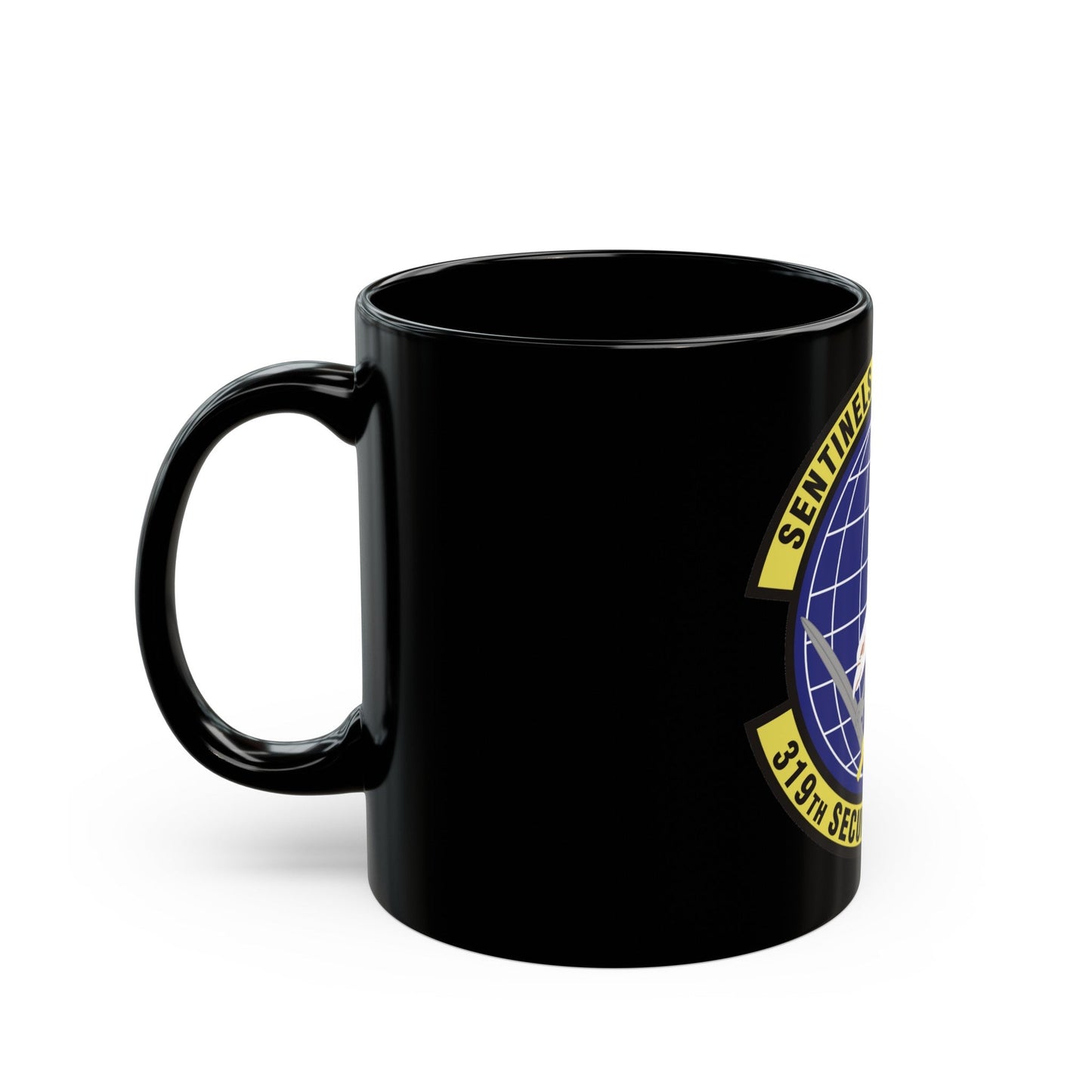 319th Security Forces Squadron (U.S. Air Force) Black Coffee Mug-The Sticker Space