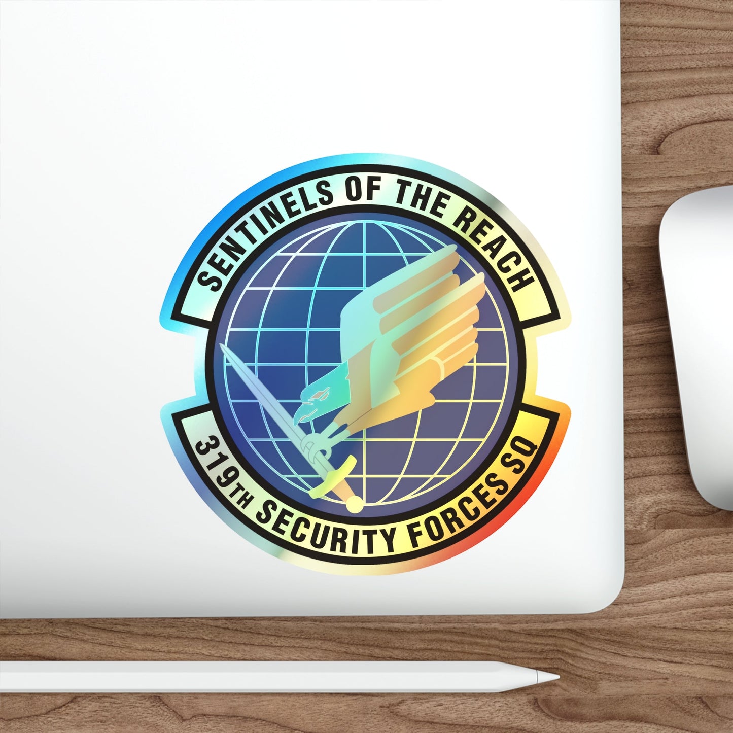 319th Security Forces Squadron (U.S. Air Force) Holographic STICKER Die-Cut Vinyl Decal-The Sticker Space