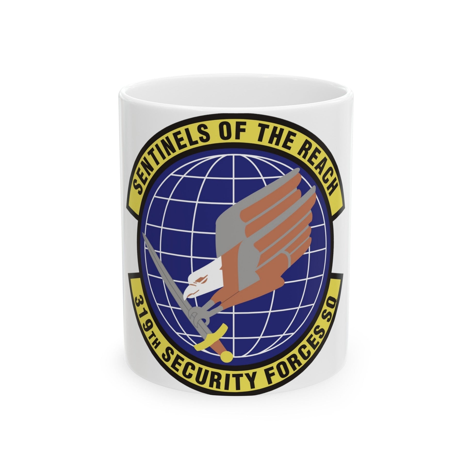 319th Security Forces Squadron (U.S. Air Force) White Coffee Mug-11oz-The Sticker Space