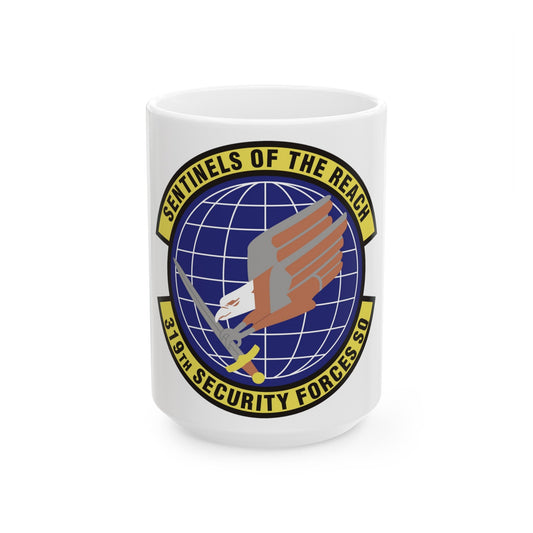 319th Security Forces Squadron (U.S. Air Force) White Coffee Mug-15oz-The Sticker Space