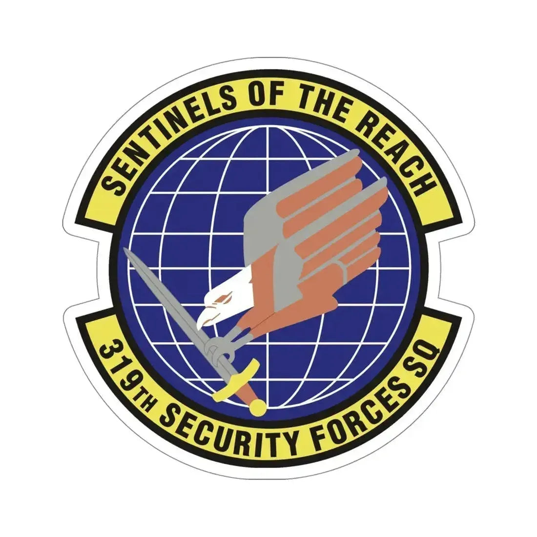 319th Security Forces Squadron (U.S. Air Force) STICKER Vinyl Die-Cut Decal 5 Inch - The Sticker Space