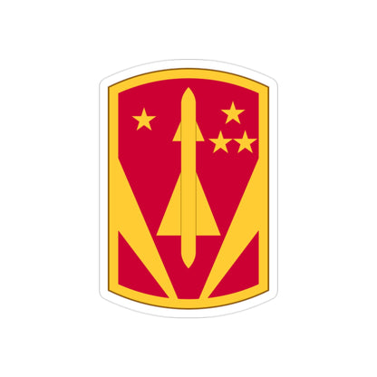 31st Air Defense Artillery Brigade (U.S. Army) REVERSE PRINT Transparent STICKER-2" × 2"-The Sticker Space