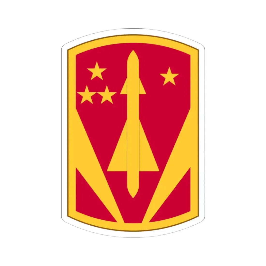 31st Air Defense Artillery Brigade (U.S. Army) STICKER Vinyl Kiss-Cut Decal 4 Inch White - The Sticker Space