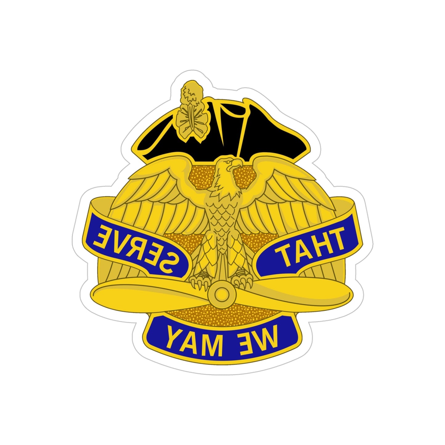 31st Aviation Group (U.S. Army) REVERSE PRINT Transparent STICKER-5" × 5"-The Sticker Space