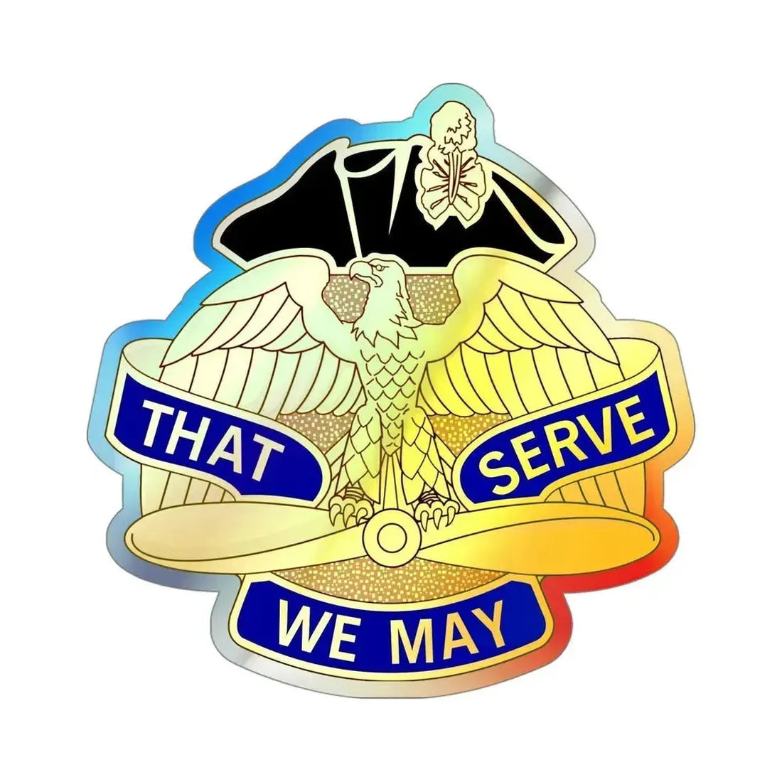 31st Aviation Group (U.S. Army) Holographic STICKER Die-Cut Vinyl Decal 4 Inch Holographic - The Sticker Space