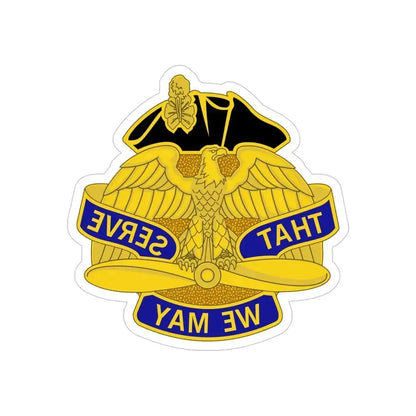 31st Aviation Group (U.S. Army) REVERSE PRINT Transparent Die-Cut STICKER 4 Inch Die-Cut Transparent - The Sticker Space
