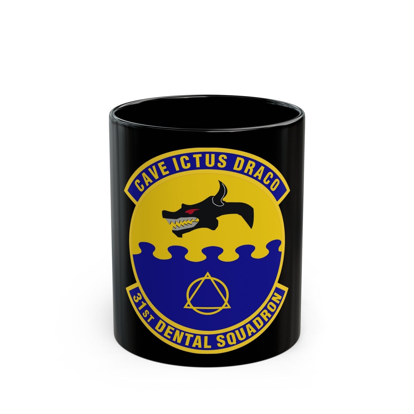 31st Dental Squadron (U.S. Air Force) Black Coffee Mug-11oz-The Sticker Space