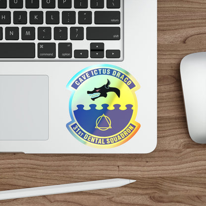 31st Dental Squadron (U.S. Air Force) Holographic STICKER Die-Cut Vinyl Decal-The Sticker Space