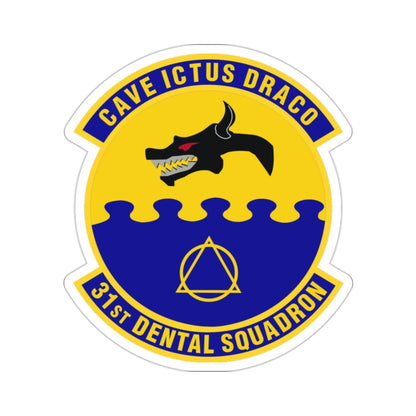 31st Dental Squadron (U.S. Air Force) STICKER Vinyl Die-Cut Decal-2 Inch-The Sticker Space