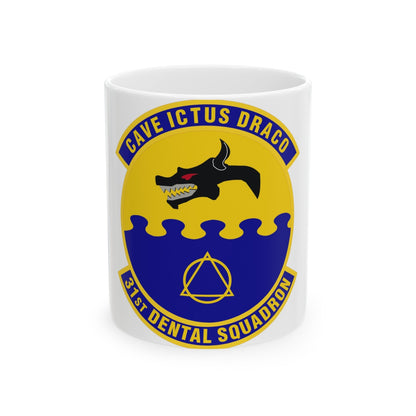 31st Dental Squadron (U.S. Air Force) White Coffee Mug-11oz-The Sticker Space
